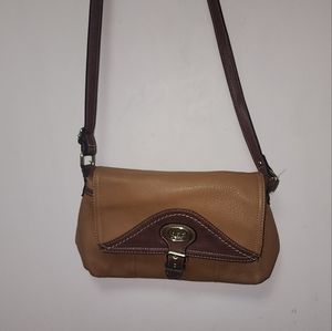 BOC Born Concept Two Tone Brown Shoulder Bag Crossbody Handbag